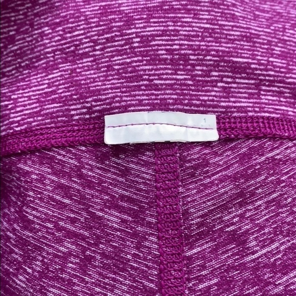 UNDER ARMOUR Heathered Pink Studio Capri Leggings Tights Workout Yoga Running - Picture 8 of 9